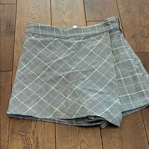 Garage Gray Plaid Skirt